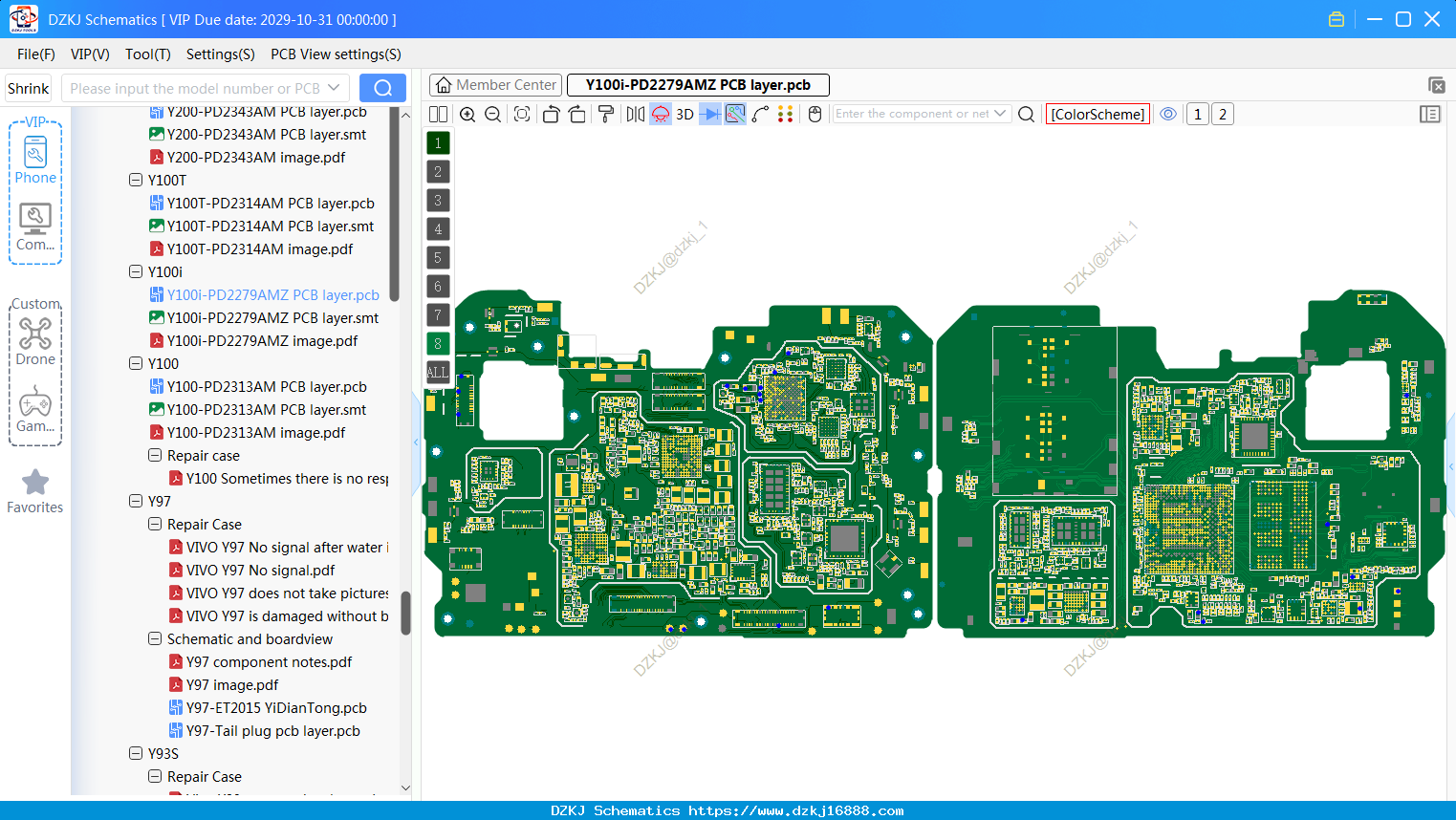 Vivo Y100i-PD2279AMZ PCB Layer